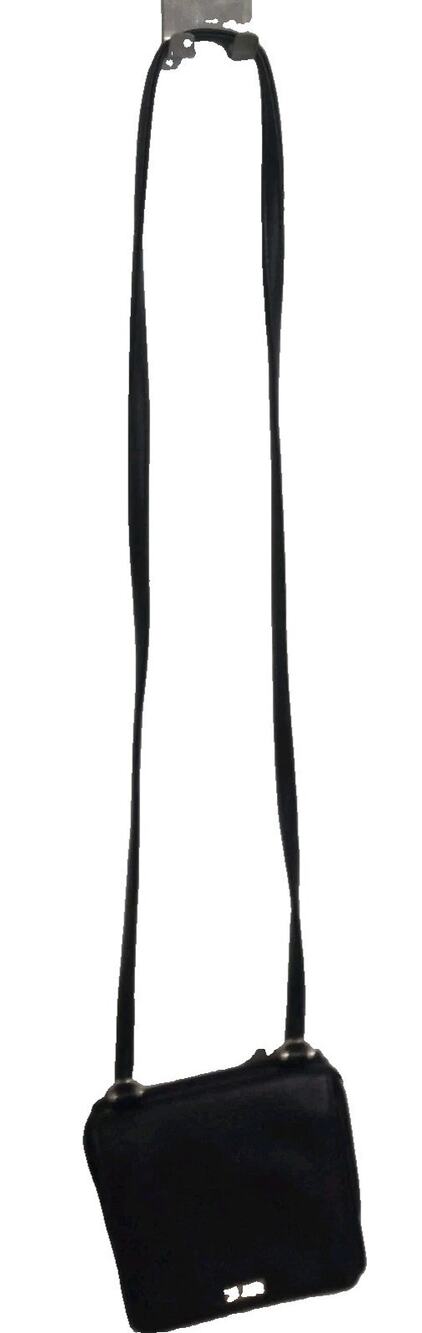 Koltov Black Faux Leather with Wallett Organizer Strap Small Crossbody Bag